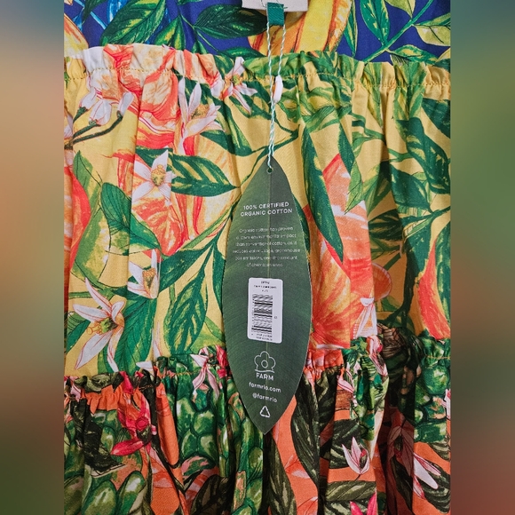 Farm Rio Caipirinha Tiered Floral Dress, size Small, NWT - Picture 5 of 5